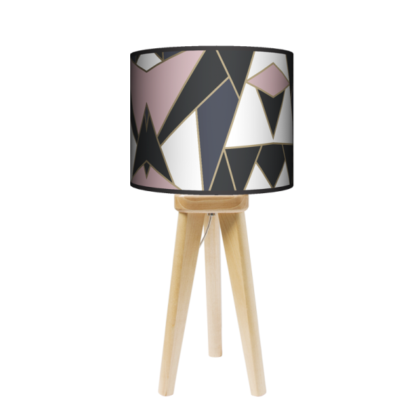 Lampa Trójnóg mała - Mozaika pastel - kolor podstawy do wyboru FL