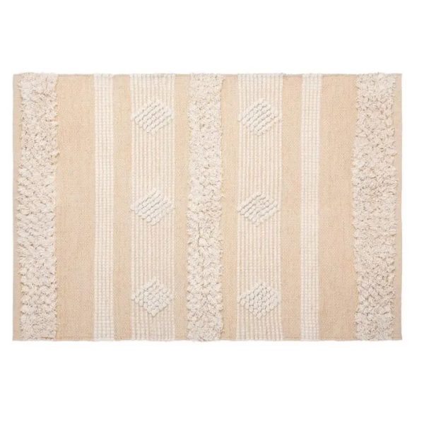 Dywan bawełniany dekoracyjny piaskowy 60x90cm DB