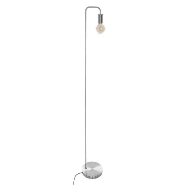 Prosta lampa podłogowa "Keli" wys. 150cm z metalu DB