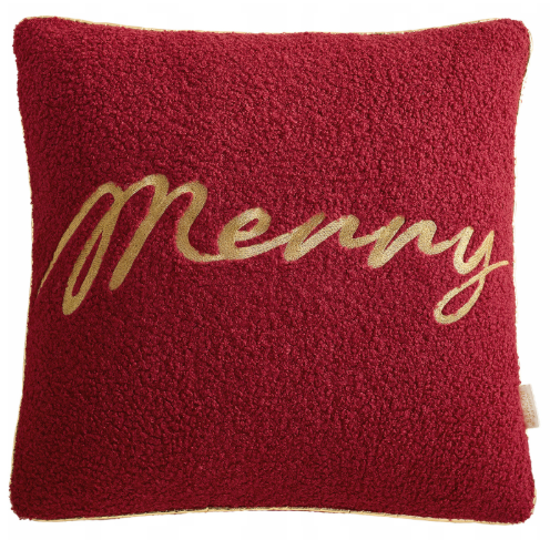 Poszewka bukla bordo Merry 45x45 cm R