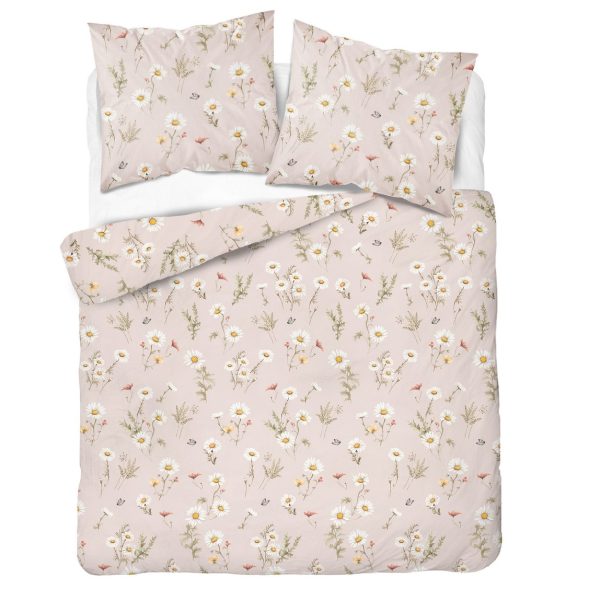 Komplet pościeli bawełnianej Stokrotki na różu 5476A MM
