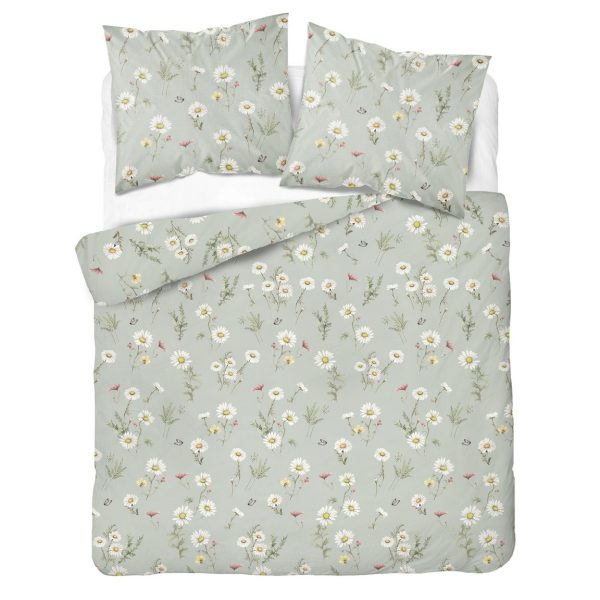 Komplet pościeli bawełnianej Stokrotki pistacja 5476B MM