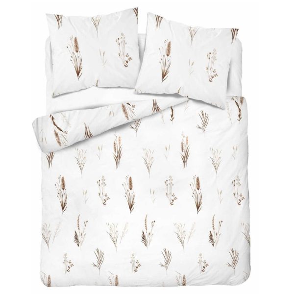 Komplet pościeli bawełnianej delikatne Gałązki beż 5771B MM