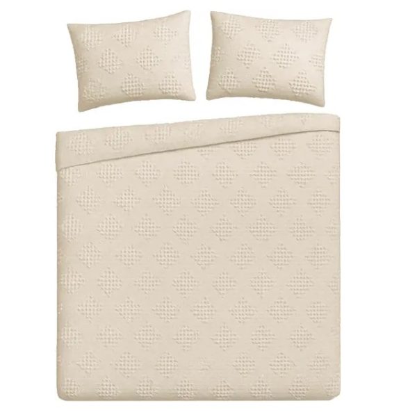 Komplet pościeli haftowanej beż BM