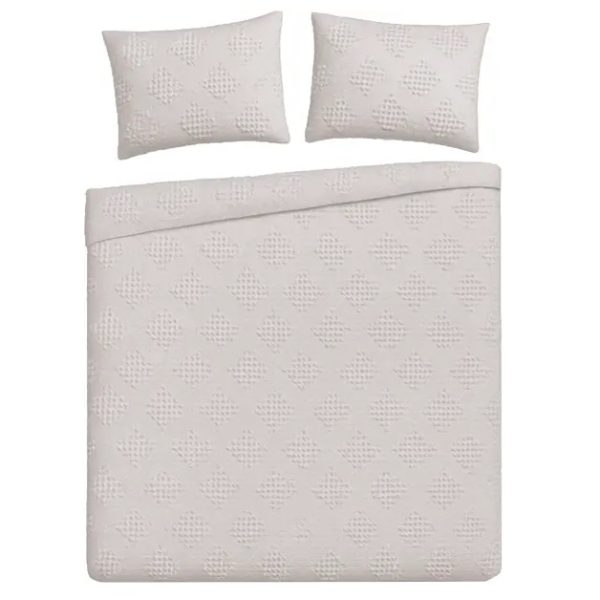 Komplet pościeli haftowanej szarość BM