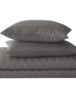 pościel adamaszek ciemny szary