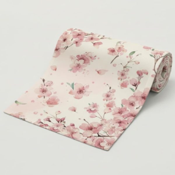 Bieżnik na stół kwiaty wiśni nse