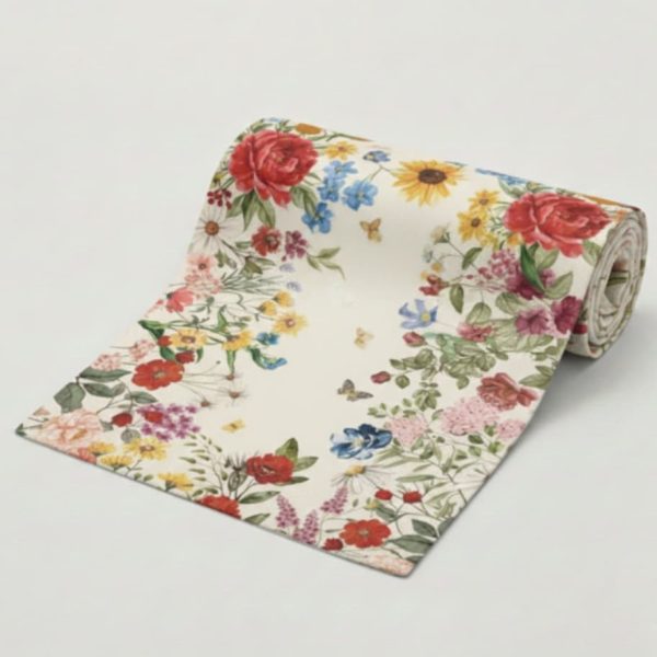 Bieżnik na stół wiosenne kwiaty nse