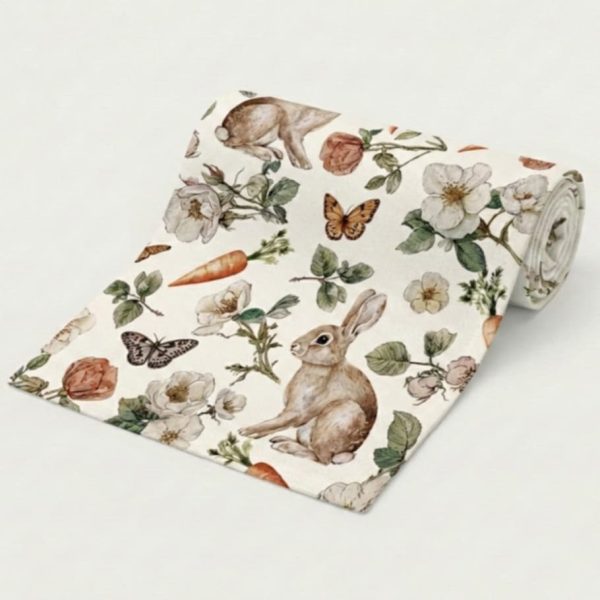 Bieżnik na stół zajączki i motyle nse