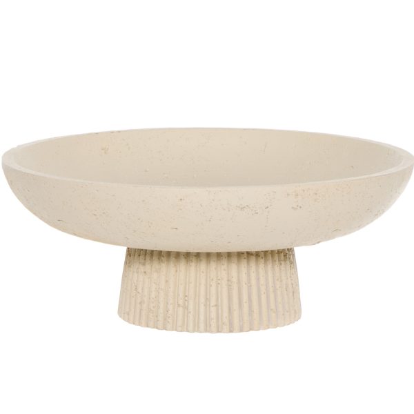 Miska dekoracyjna na nóżce duża – beż BM