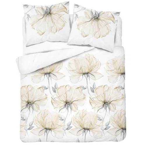 Komplet pościeli bawełnianej Kwiaty beż 5770B MM