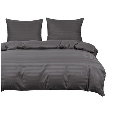 Komplet pościeli pasy szara Ramiro MM