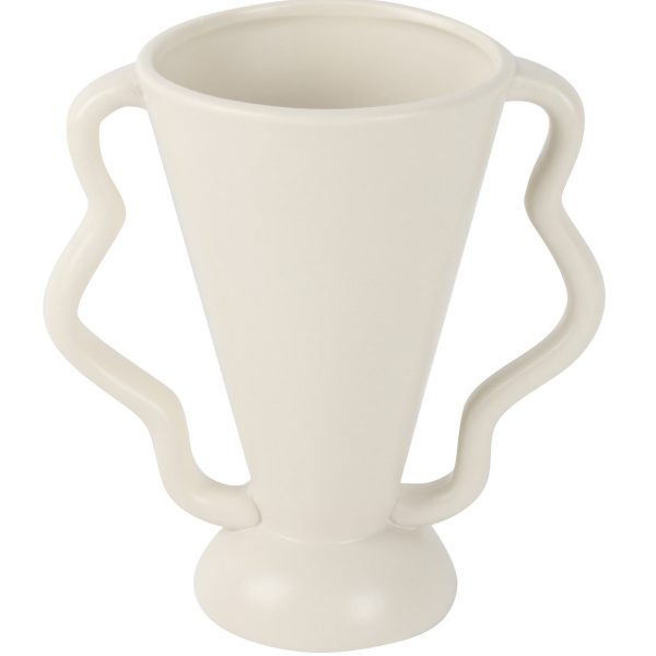 Ceramiczny wazon dekoracyjny – biały BM