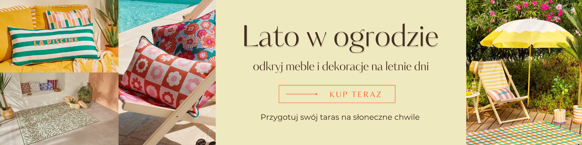 Letnia klekcja - meble ogrodowe, podszki na tarsas