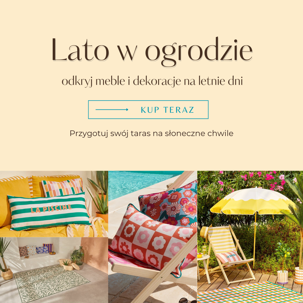 Letnia klekcja - meble ogrodowe, podszki na tarsas